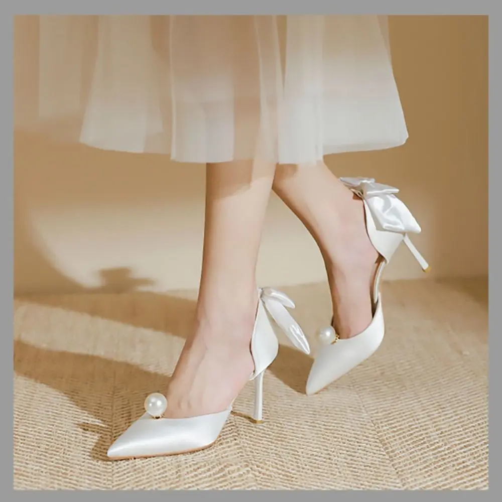 2 Stück Schuhclip High Heel Hochzeit Big Pearl Charm Schnalle Schuhdekorationen Perlenclips – Detail 4