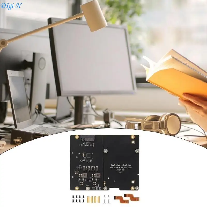 X1006 PCIe-2.5 HDD/SSD 확장 보드(RPI 5 호환 어댑터 보드 R2LB용 이중 스토리지 지원 포함)