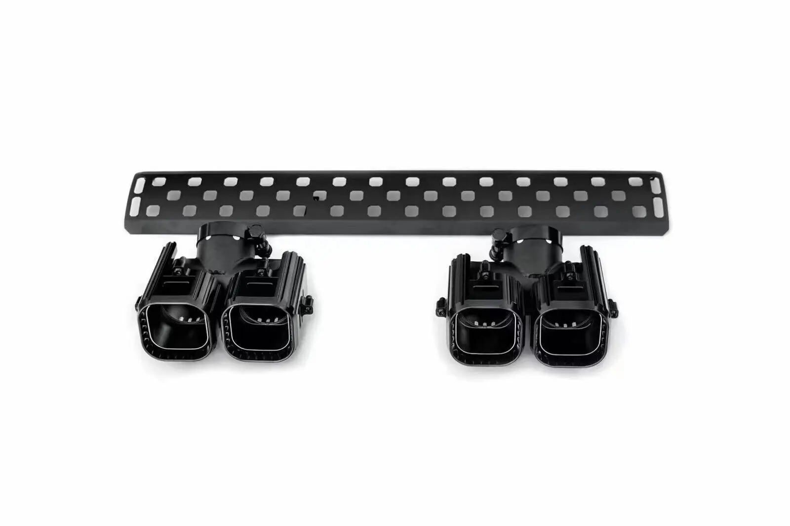 Khan Look Exhause Pipe fits for Defender 110 130-3PCS Black Tailpipe