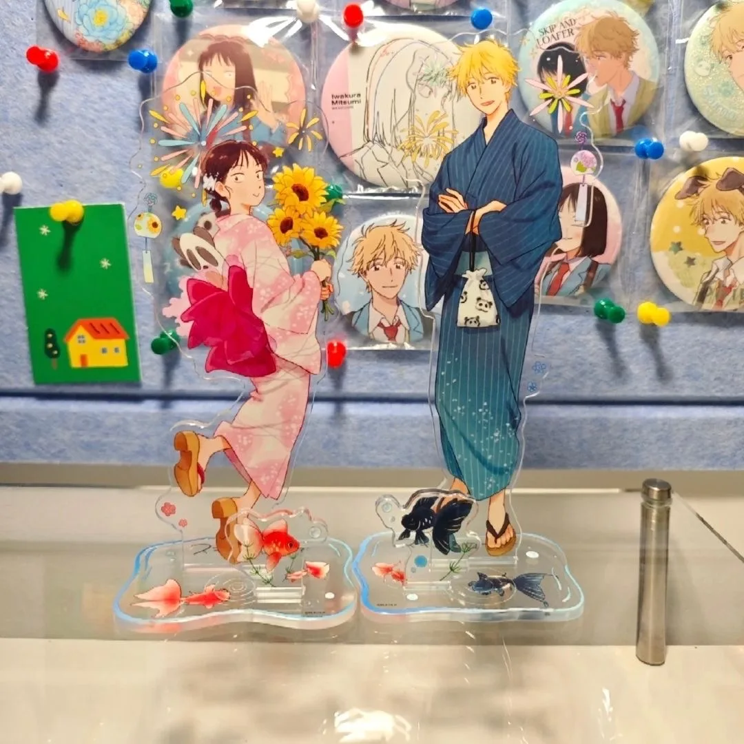 Anime Manga Skip and Loafer Cosplay Stand Model Plate Cute Shima Sousuke Iwamura Mitsumi Acrylic Desk Display Ornament Gifts anime cosplay props anime acrylic stand