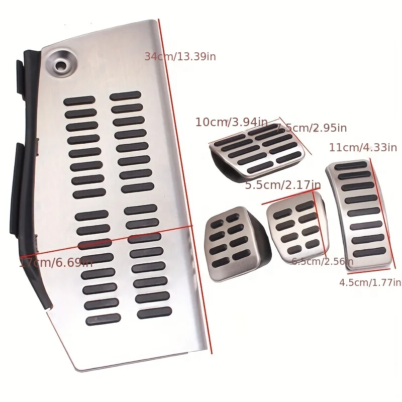 Car Pedals Stainless Steel Pad Foot Rest Car Styling FOR Volkswagen Polo VW Golf 4 Bora Beetle RSi GTI R32 Audi A3 SEAT