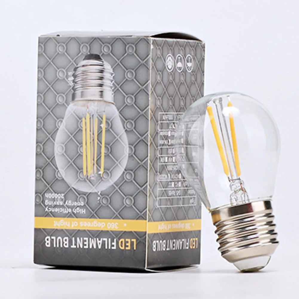 Clear Led Bulb Warm White Light Retro Nostalgia Lamp Bulb For Home Bars Hotels Showrooms Restaurant Decoration E27 2 To 6w 6pcs lot 4w g45 retro edison led filament bulb e14 e27 bombillas 220v vintage lamp 2700k gold 4000k clear glass inner decoration