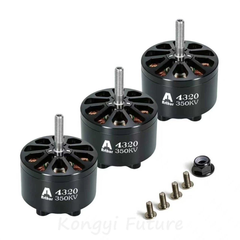 Flashhobby A4320 4 шт. 350KV 6-12S высокоскоростной бесщеточный двигатель дальнего действия X-класса детали радиоуправляемой модели thumbnail 4