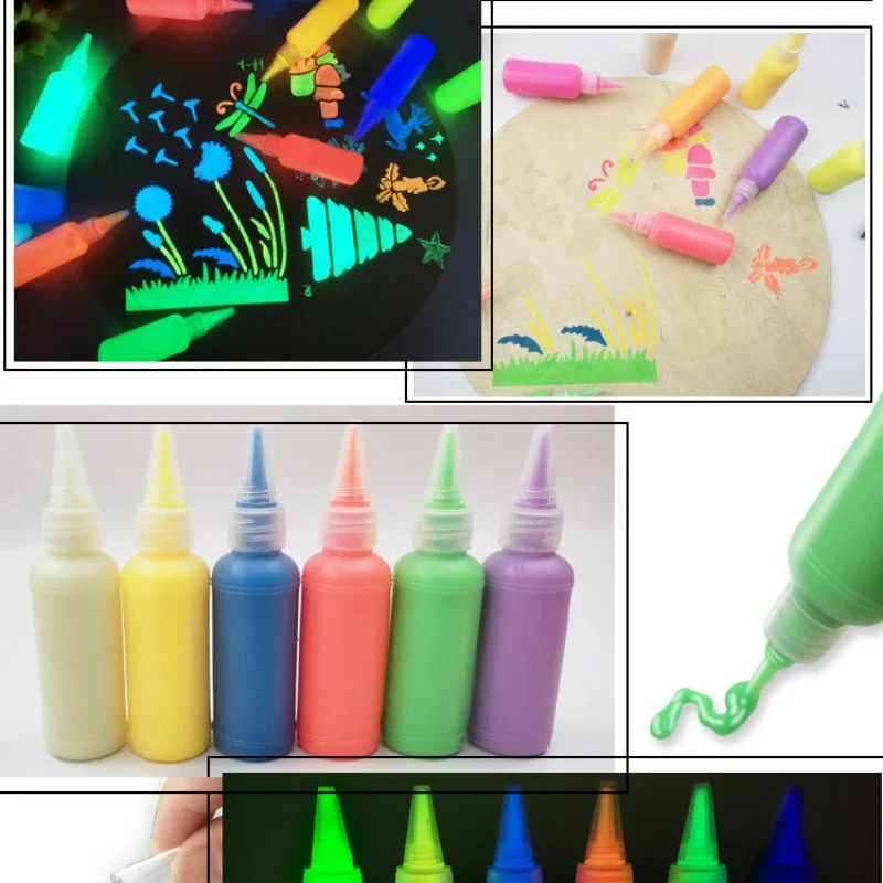 Glow In The Dark Pigment Powder 15 Jar -12 Color Glow Pigment And 3 Color Luminous Flake With UV Lamp - Epoxy Resin Luminous Powder For Slime Kit,Skin, Nail Safe Long - View #8