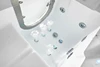 Hot selling acrylic walk-in bathtub with lights old people disabled person massage air bubble walk in bathtubs 5