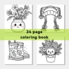 Simple and Cute Coloring Book for Adult and Teen Makeup Theme Graffiti Painting Book for Friends Holiday Perfect Gift 6