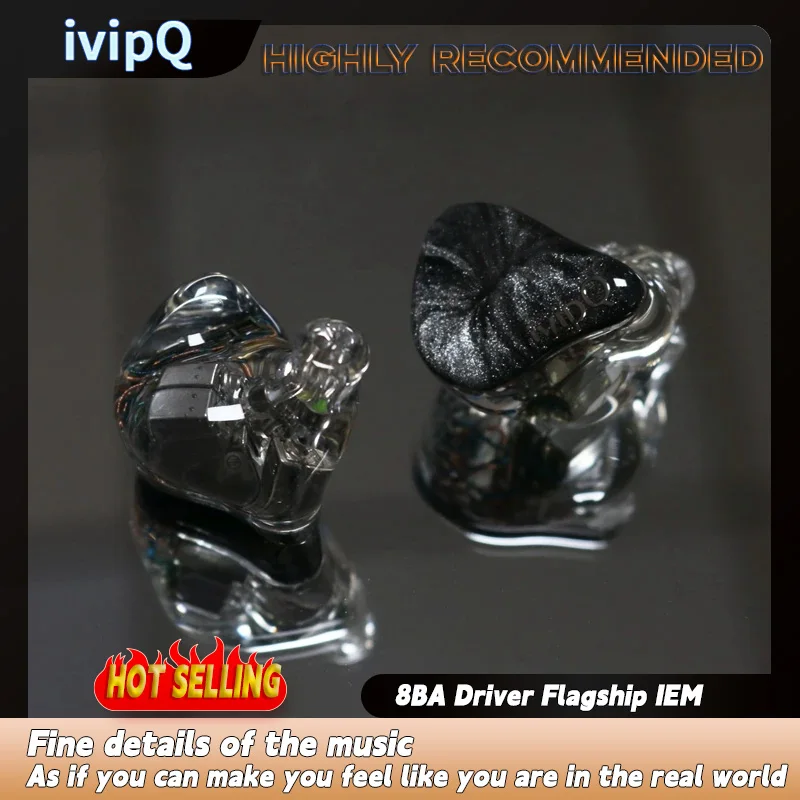 ivipQ Conch V11 8BA Driver Flagship IEM With Upgraded Modular 
