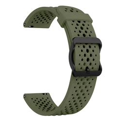 Breathable Silicone Watch Strap - 22mm Replacement Band for CMF Watch Pro 2 (Army green)