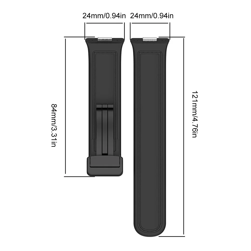 Premium Leather Magnetic Sport Strap for Smartwatches - Elegant Bracelet Accessory