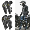 SULAITE 1/2pair Knee Elbow Combo Motorcycle Thicken Knee Pads Protective Gear Equipment Motocross Motorbike Riding Elbow Guard 2