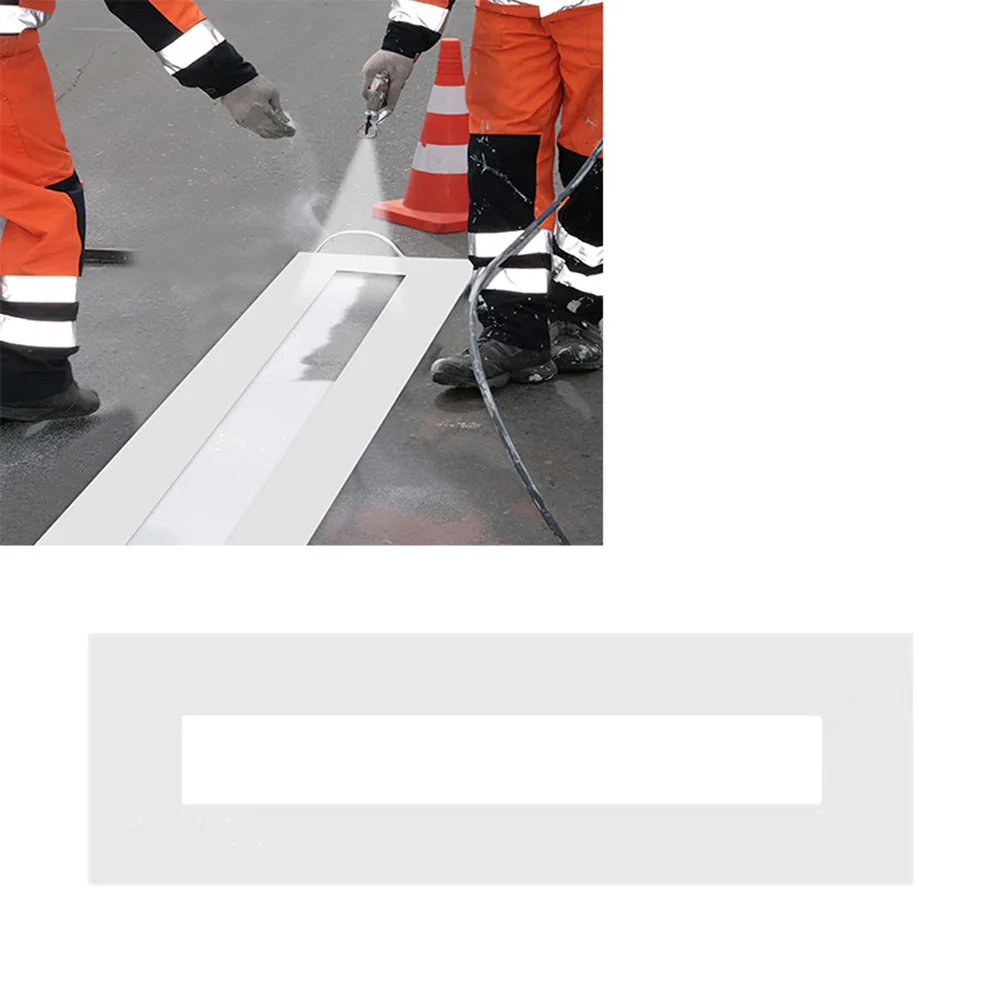 For Road Marking Foldable Line Template Parking Lot Stencil Line Painting 12*92.5in 1mm Thick Silicone Easy To Clean