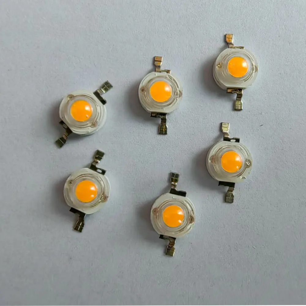 10개의 3W 고출력 LED 비즈, 노란색 조명, 12V DC, 350mA, 고휘도 LED