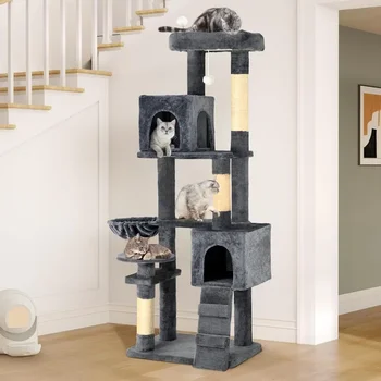 70.8" Multi-Level Cat Tower 1
