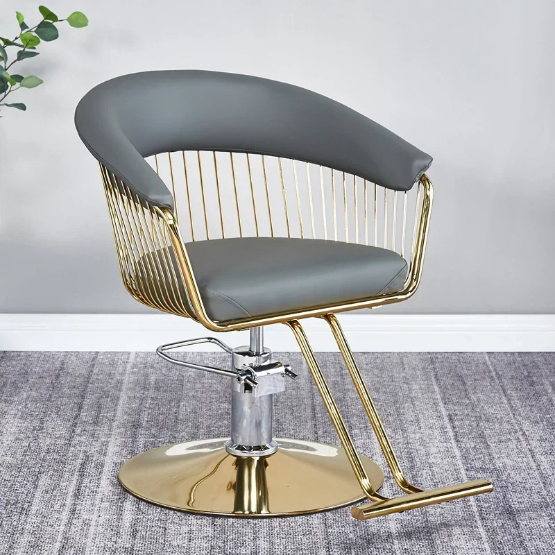

Barbershop Swivel Perm Hair Dyeing Barber Chair Speciality cosmetic Hair Salon Barber Chair Silla De Barbería Salon Furniture HD