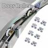 8Pcs 23mm Shower Door Rollers ABS Double-Wheel Sliding Shower Door Roller Bearing Wheel Runners Pulleys Replacement