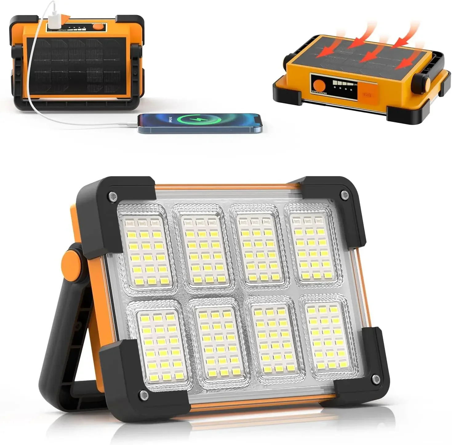 Portable Rechargeable Solar Flood Light Outdoor