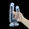 A93 Double Head Dildo Oversized V-Shaped Dicks Women's Gay Lala Simulation Penis TPE Sex Toys Adult Orgasm G-spot Squirting Toy 1