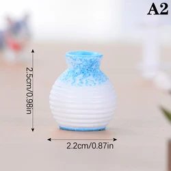 Charming Resin Miniature Vase for Garden and Home Decor (A2)