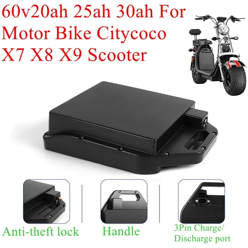 

60v 20ah 25ah 30ah для 1500W 2000W motor bike Citycoco X7 X8 X9 scooter