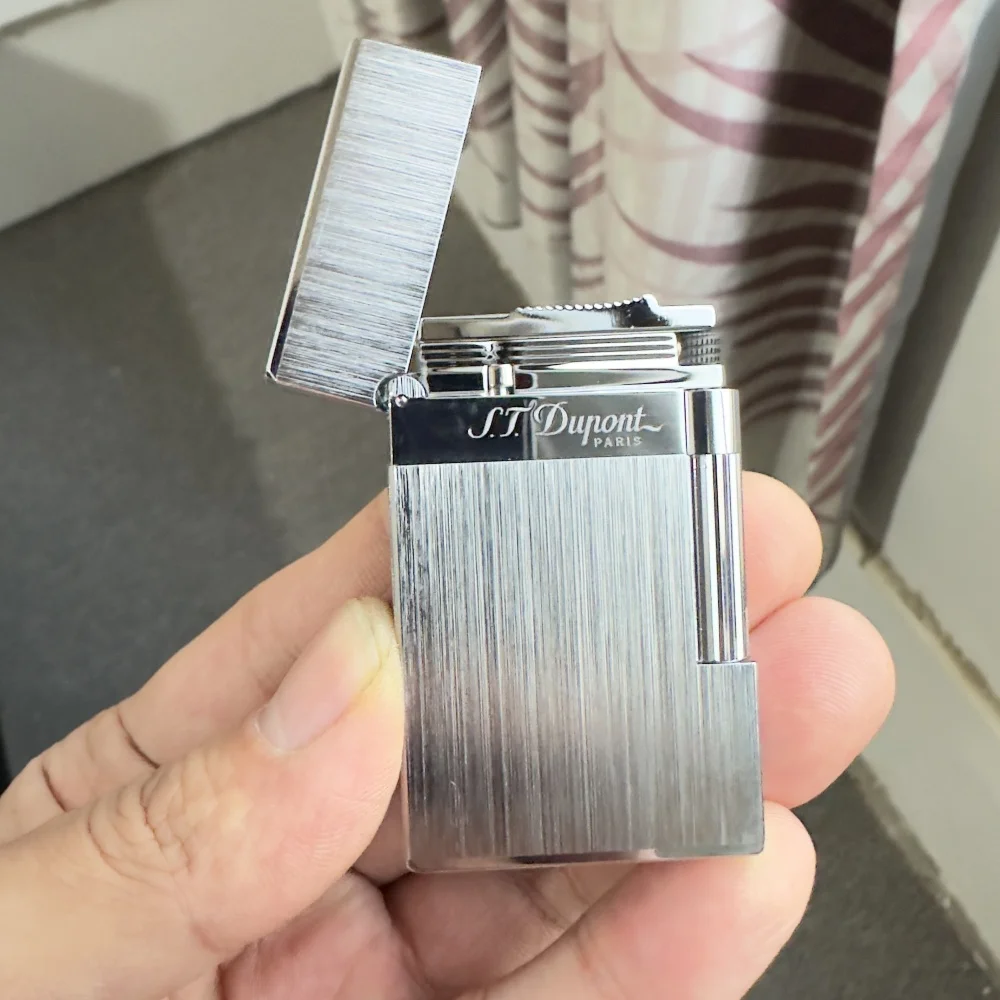L2 Dupont lighter, classic brushed style, crisp sound lighter, top quality, men's gift, cigarette companion 6