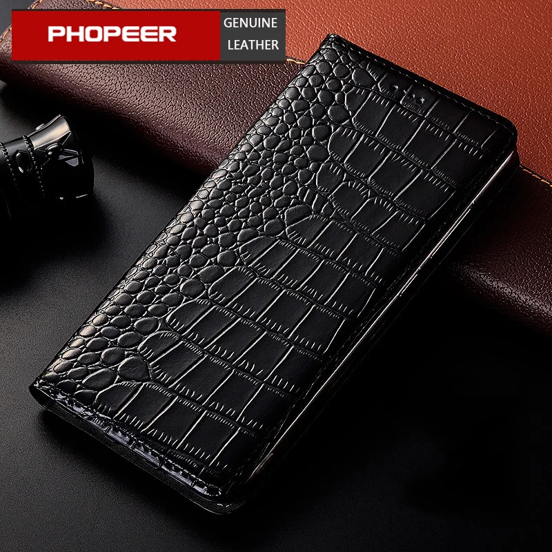 Crocodilo Couro Genuíno Flip Case para Samsung Tampa da Carteira do Telefone Cases Galaxy A11 A12 A21 A31 A41 A51 A71 A81 A91 5g - Image 5