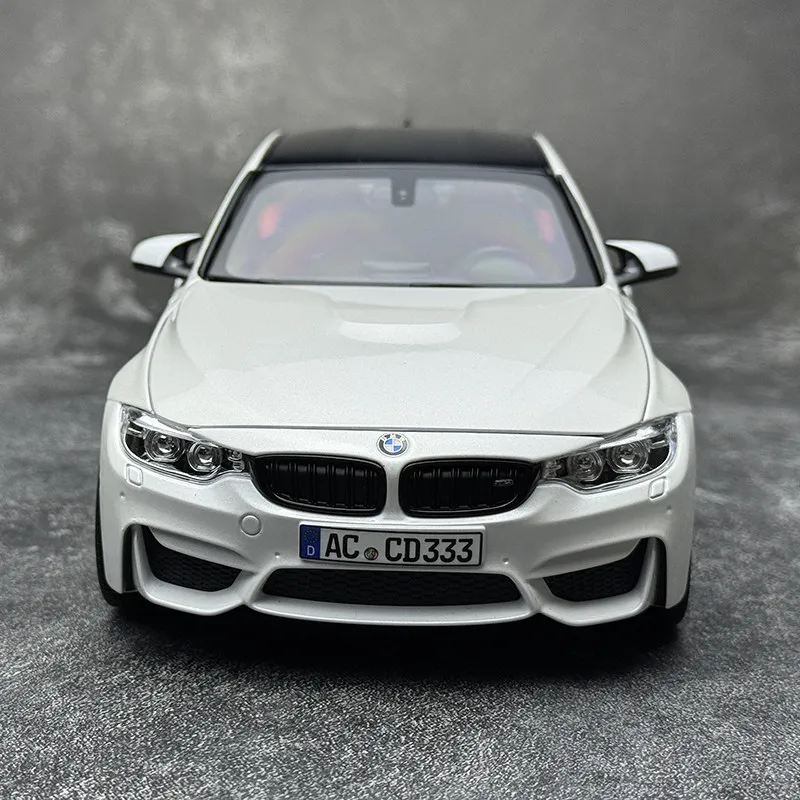 노레브 다이캐스트 모델 1/18 BMW M3 F80 자동차 모형 스태틱 디스플레이 휴일 선물 컬렉션
