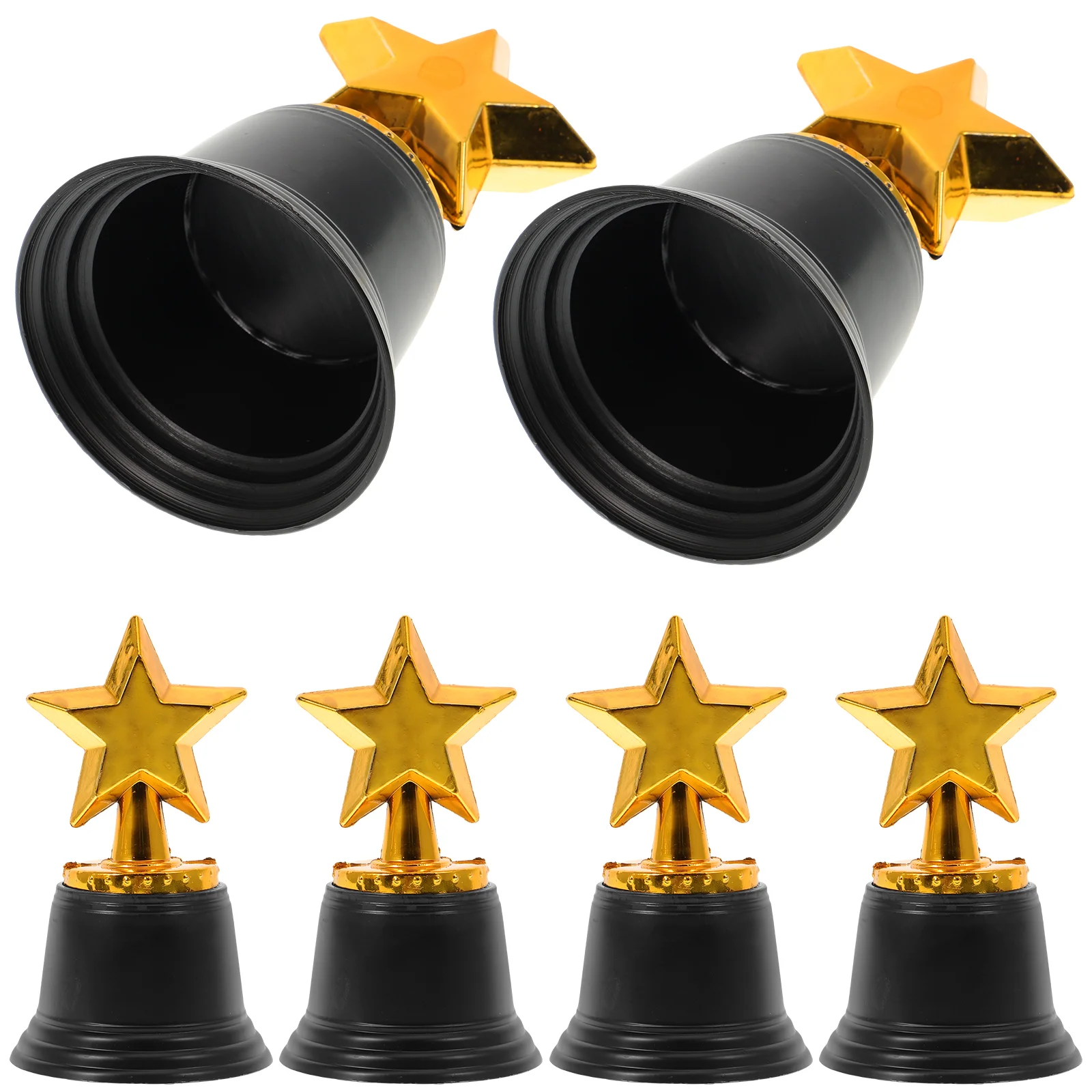 

Toyvian Kids Toys Star Trophy Awards Pack 6 Bulk 4.8 Inch The Gift Kids Party Favors Props Rewards Winning