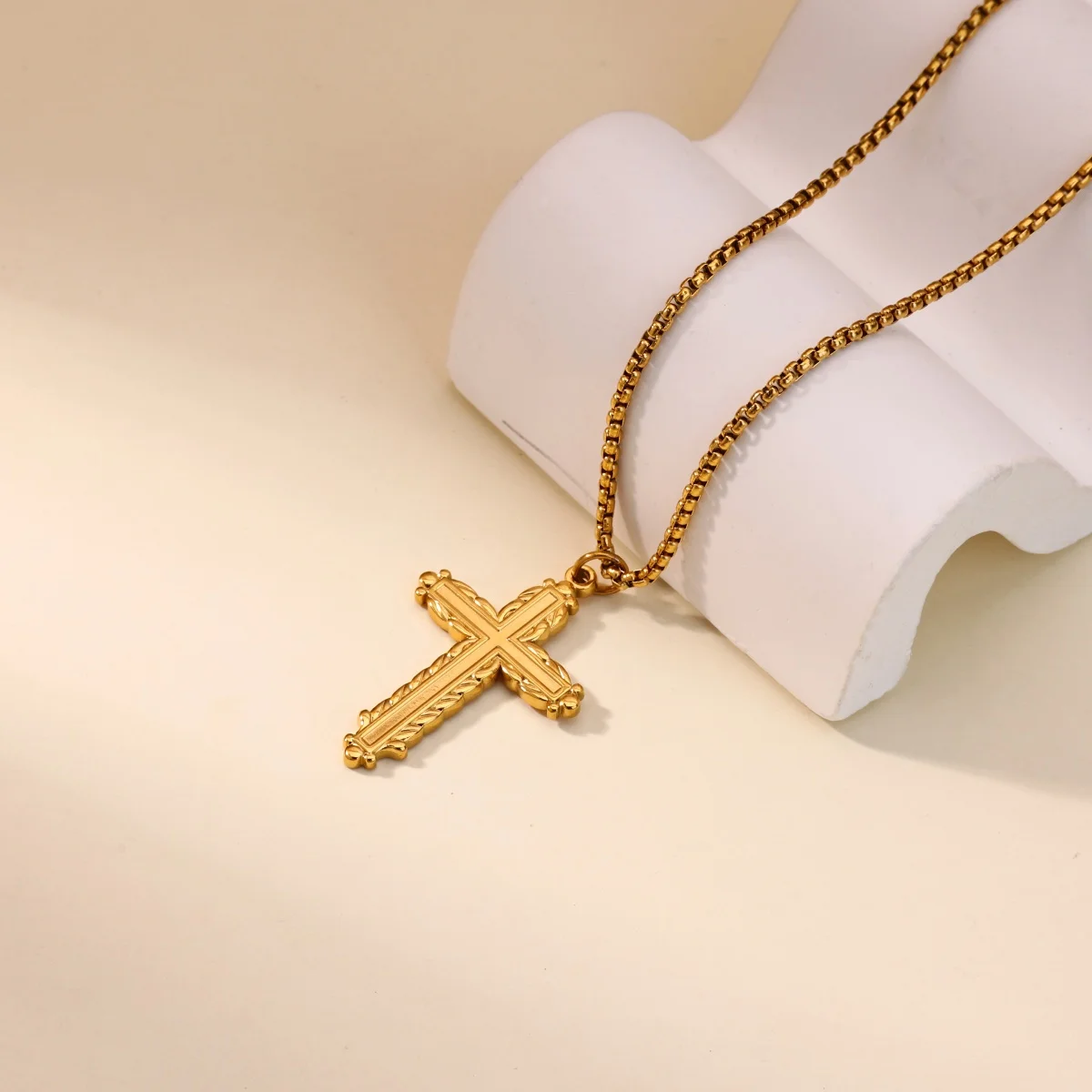Stainless Steel Cross Pendant Necklaces for Women