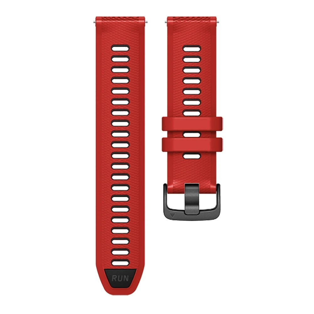 Two-Tone Silicone Watch Strap - 22mm Smartwatch Bracelet Band