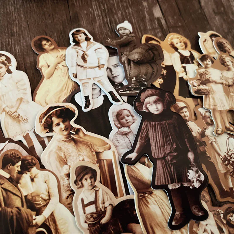 Junk Journal TimHoltz Vintage European Dame Character Photo Thick Card DIY Scrapbooking Collage Gift Decor diy scrapbooking accessories