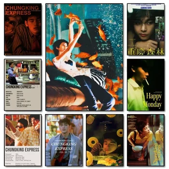 Chungking E-Express Film Tela Pittura Poster Arte Moderna Casa Soggiorno Camera da letto Sala giochi Caffetteria Bar Decorazione della parete della stanza