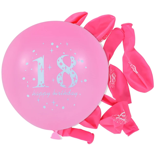 18th birthday latex balloons