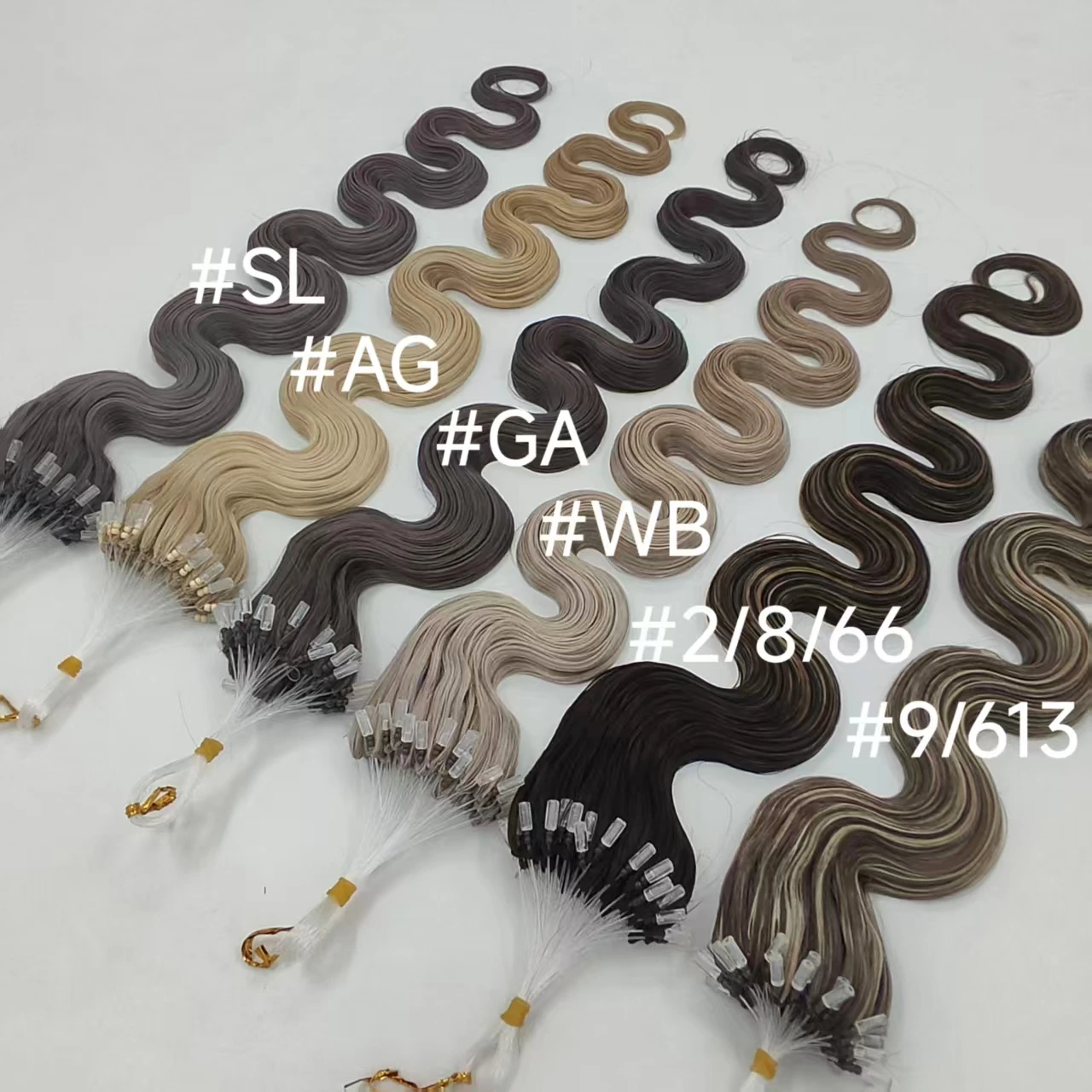 Estensioni di Capelli Indiani Vergini Naturali al 100% di Qualità Superiore, Prezzo di Fabbrica, Doppia Trama, H6 Feather Hair - immagine 6