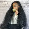 40 Inch Deep Wave Frontal Wig Transparent 13x4 13x6 HD Lace Frontal Human Hair Wigs Curly Human Hair Lace Frontal Wigs For Women 1