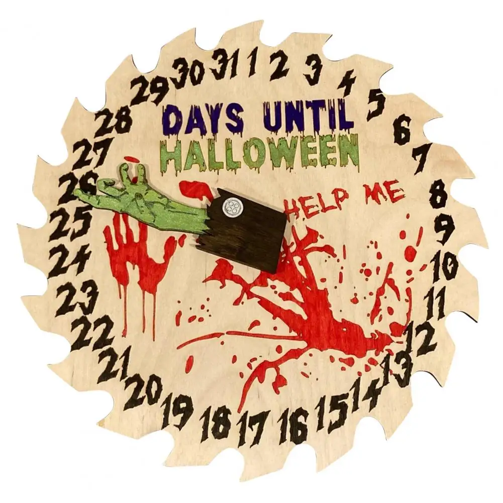 

31 Days Halloween Countdown Calendar Home Decor Advent Calendar Spooky Wooden Halloween Countdown Calendars Home Decorations