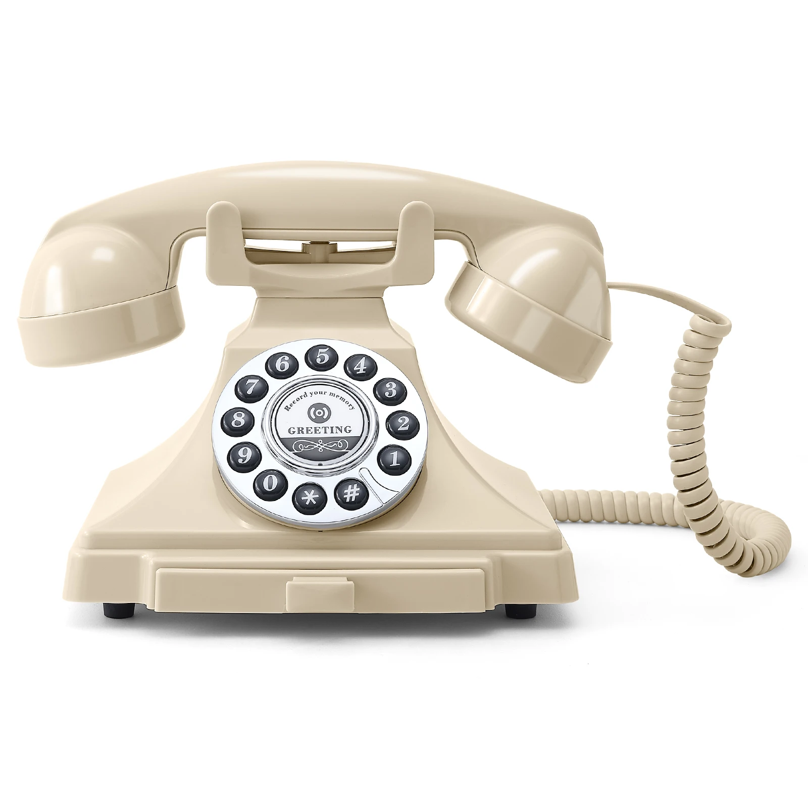 Audio guest book phone retro rotary style antique audio guestbook phone message voice recorder vintage for wedding party