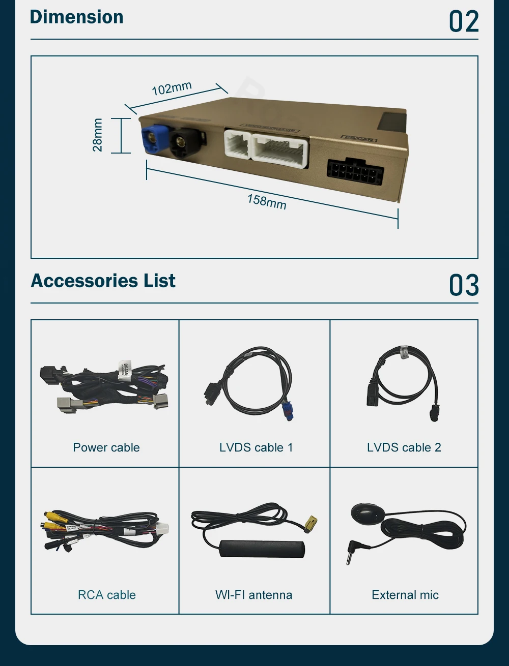 360 graden camera en DVR ingang multimedia box