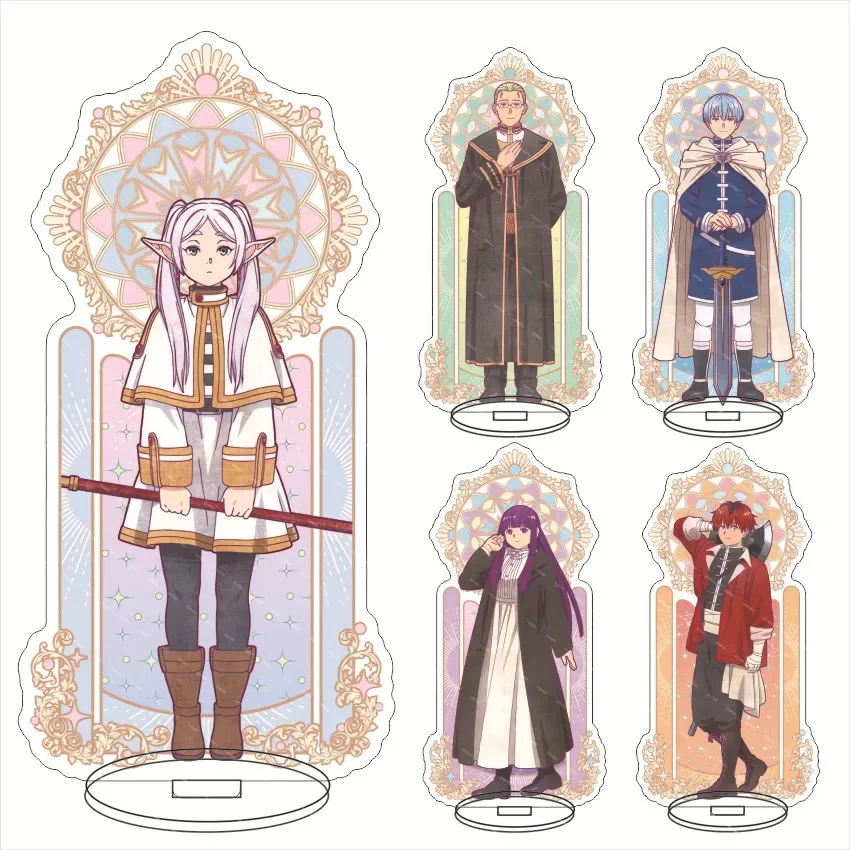 

Anime Figure Frieren Himmel Flamme Standing Acrylic Trendy Stand Double-Sided Kawaii Model Plate Desk Toys Room Decorations