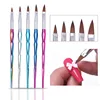 5/20Pcs Nail Art Brush Design Tip Painting Drawing Carving Dotting Pen Professional Nail Brushes Set Nail Art Manicure Tools New 3