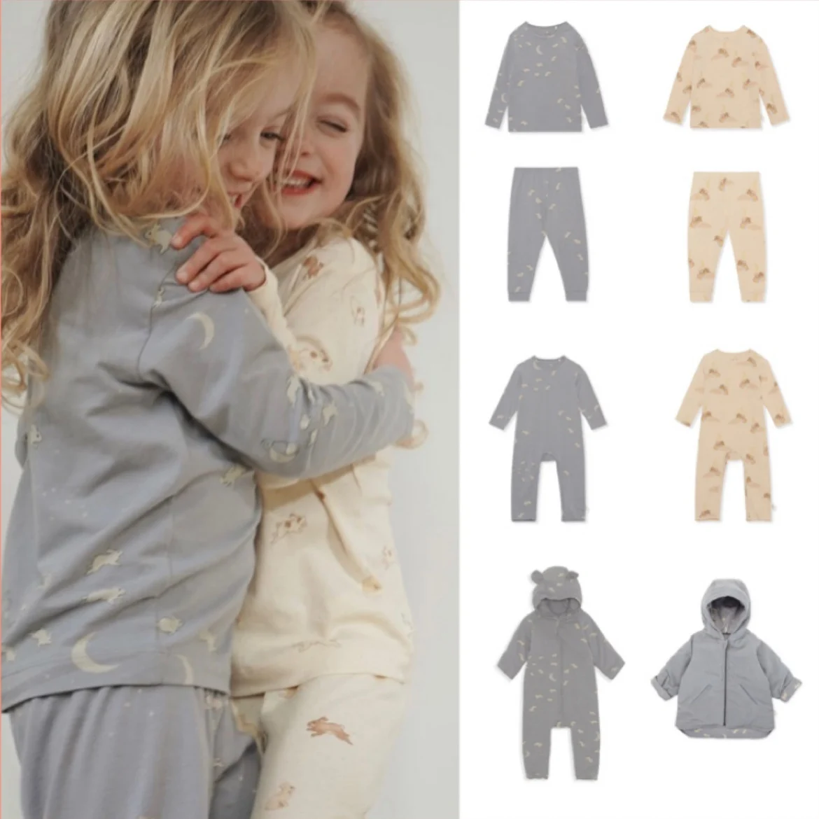 

Jenny&Dave2023 autumn and winter new popular series boys and girls baby romper one-piece cotton dress double-sided coat children