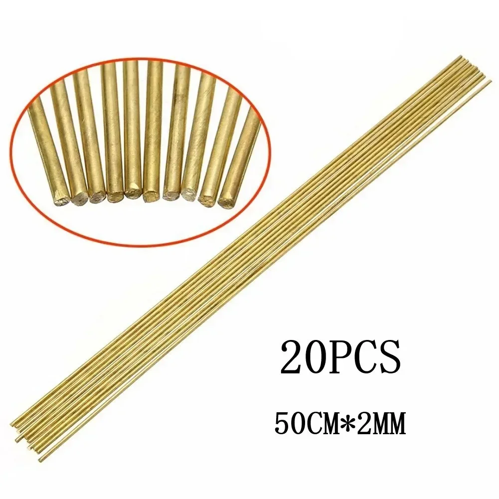 20PCS Welding Wire Phosphor Bronze Silver Electrode Wire Welding Rod Copper Pipe Special Brazing Solder