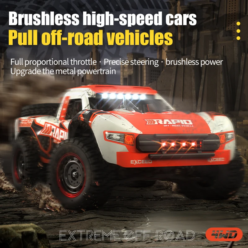 JJRC Q130 1/14 Desert Drift Truck 4WD RC Car High Speed Racing 70km/h or 50km/h Remote Control Vehicle gift Toys For Boys Kids 3