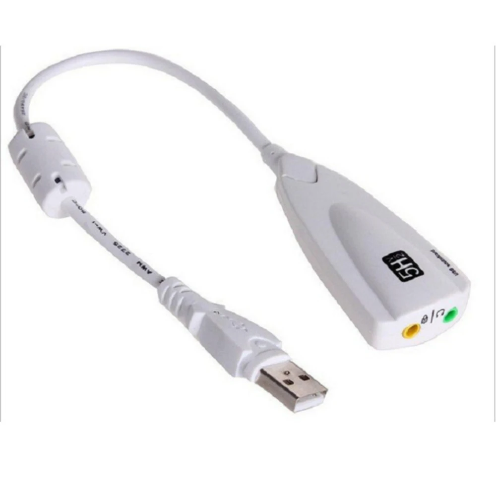 외장 사운드 카드 USB 2.0 7.1 채널 어댑터, 3D 가상 오디오 사운드 트랙 헤드셋, 노트북 PC용 마이크 3.5 잭