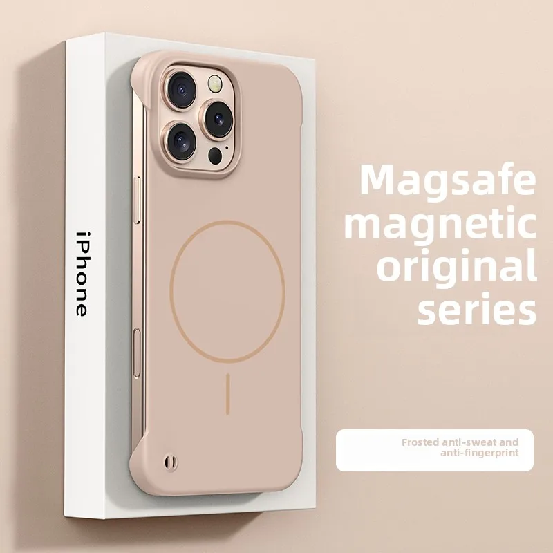 Ultra Slim Frameless Magnetic Wireless Charger-Compatible Phone Case