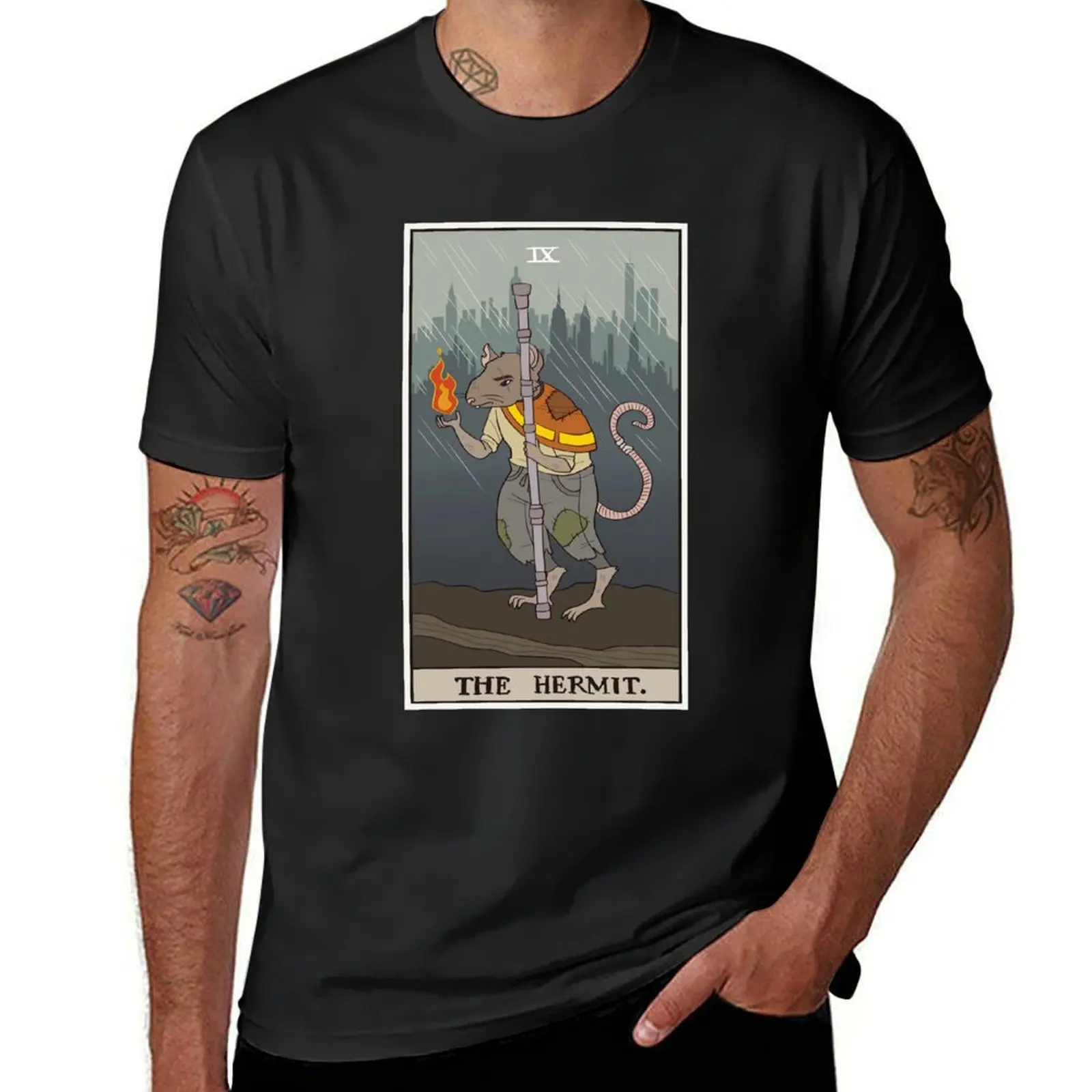 the hermit T-Shirt sublime blacks mens cotton t shirts