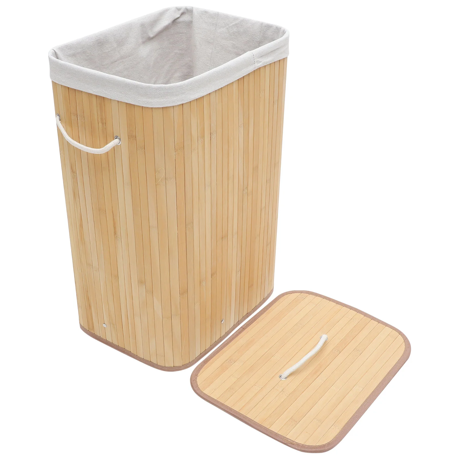 

Foldable Clothes Storage Basket Laundry Dirty Clothes Storage Bucket Bamboo Basket Clothes Container Organizer Storage Basket