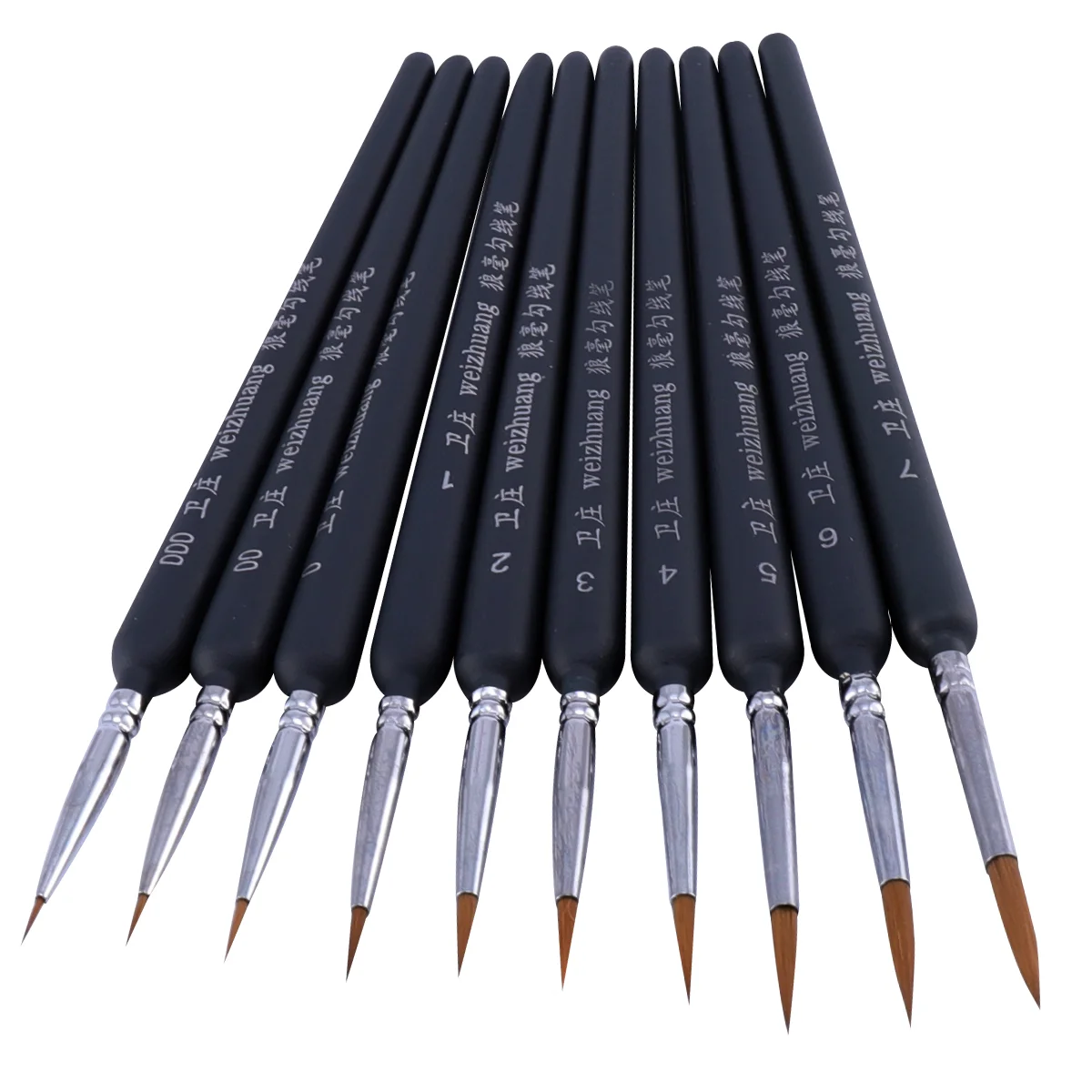 

10pcs Fine Detail Paint Brush Watercolor Graffiti Pens Drawing Pens