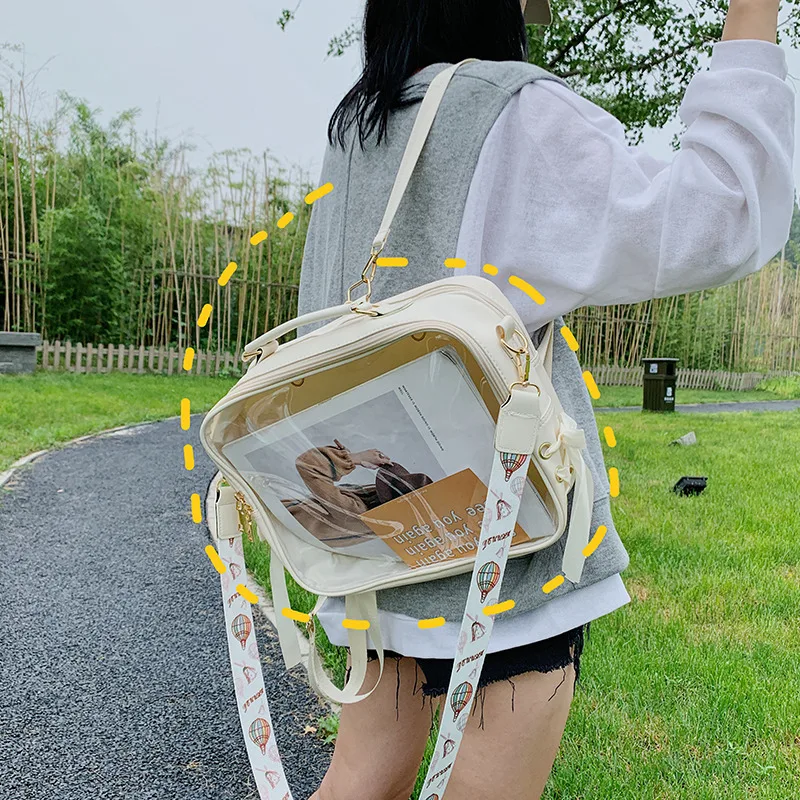 

Ita Backpack Cute ITA Bag Doll Bag Girls Student Transparent Rucksack Ita Bag Crossbody Women Itabag Lolita Purse School bag