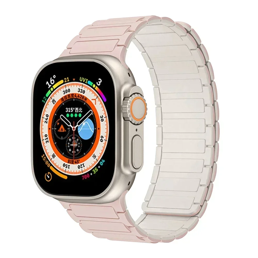Premium Magnetic Silicone Loop for Apple Watch Bands - Versatile and Stylish Strap Replacement