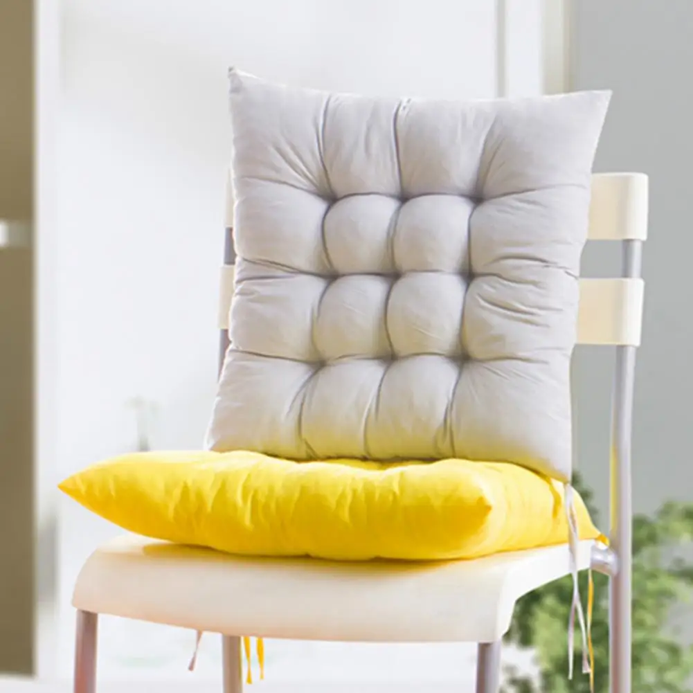 35cm Chair Cushion Solid Color Anti Skid Breathable Bright Color Seat Pillow Dining Chair Cushion Creative Sofa Fabric Cushion 4